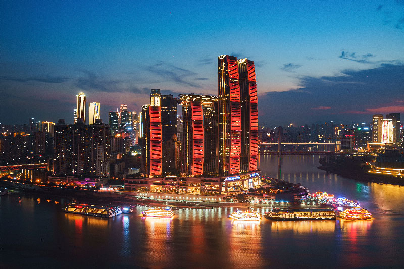 Grandes edificio de la ciudad de Chongqing